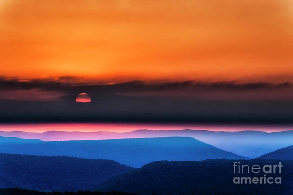 Sunrise Art Print featuring the photograph Allegheny Mountain Sunrise 2 by Thomas R Fletcher