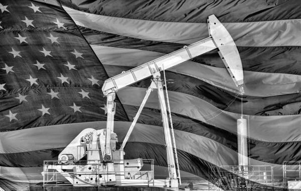 Pumpjack Art Print featuring the photograph American Oil by JC Findley