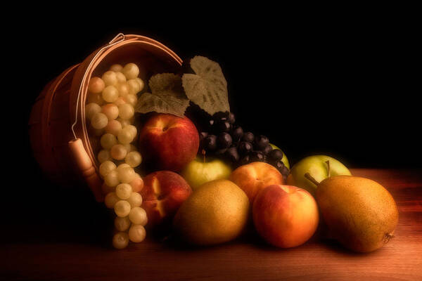 Fruit Art Print featuring the photograph Basket of Fruit by Tom Mc Nemar