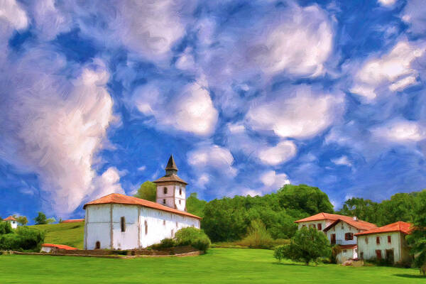 Basque Country Art Print featuring the painting Basque Country by Dominic Piperata
