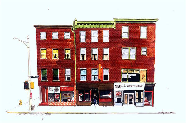 Wilmington De Art Print featuring the painting Bean Pies by William Renzulli