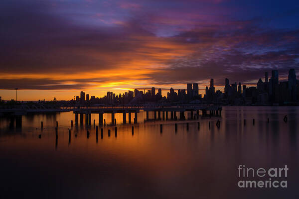 New York City Art Print featuring the photograph Break of Dawn by Marco Crupi