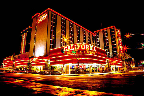 Las Vegas Art Print featuring the photograph California Hotel by Az Jackson