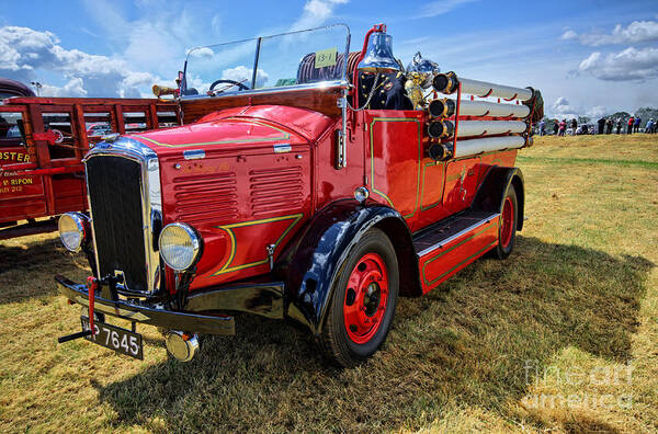 Dennis Fire Engine.dennis Art Print featuring the photograph Dennis Fire Engine by Smart Aviation