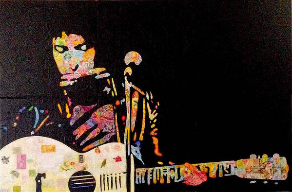 Dylan Art Print featuring the mixed media Dylan by Steve Fields