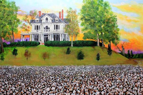 Mont Helena Art Print featuring the painting Mont Helena near Rolling Fork MS by Karl Wagner