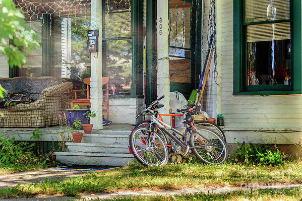 Bicycle Art Print featuring the photograph Our Town Bicycle by Craig J Satterlee