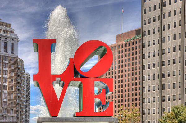 Love Art Print featuring the photograph Philly Love by Matthew Bamberg