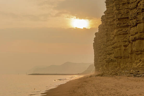 Jurassic Art Print featuring the photograph Sultry West Bay by Hazy Apple