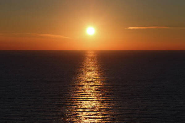 Sunset Art Print featuring the photograph Sunset on sea by Sergey Taran