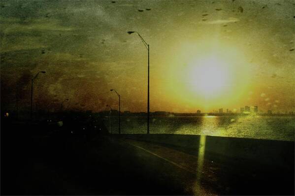 City Art Print featuring the photograph Tampa Gritty Morning by Stoney Lawrentz