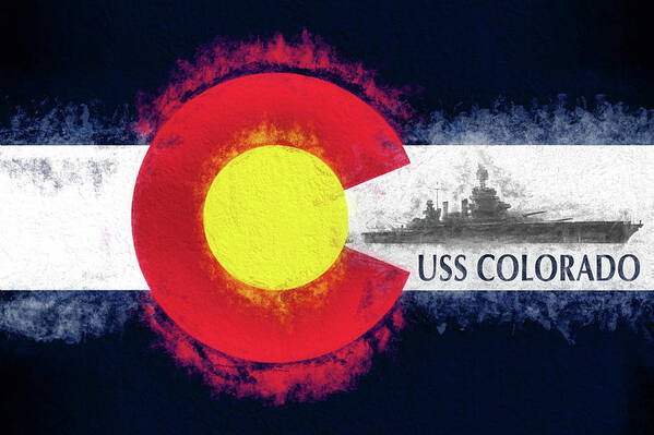 The Uss Colorado Art Print featuring the photograph The USS Colorado by JC Findley