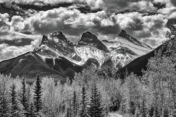 Landscape Art Print featuring the photograph Three Sisters by Russell Pugh