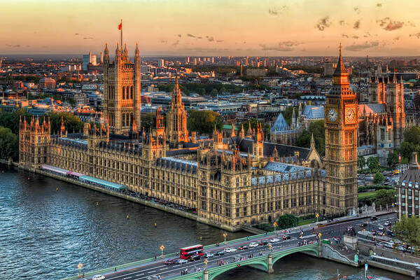 England Art Print featuring the photograph Westminster Palace by Tim Stanley