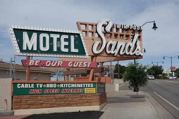 Motel Art Print featuring the photograph Sands Motel #1 by Matthew Bamberg