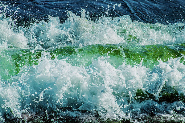 Ocean Waves Art Print featuring the photograph Green Eyed Lady by Terry Walsh