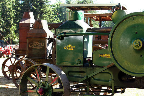 Rumely Oil Pull Art Print featuring the photograph Rumely Oil Pull Tractors by Cheryl Day