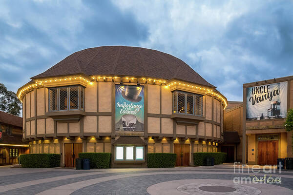 Balboa Park Art Print featuring the photograph San Diego's Old Globe Theatre by David Levin