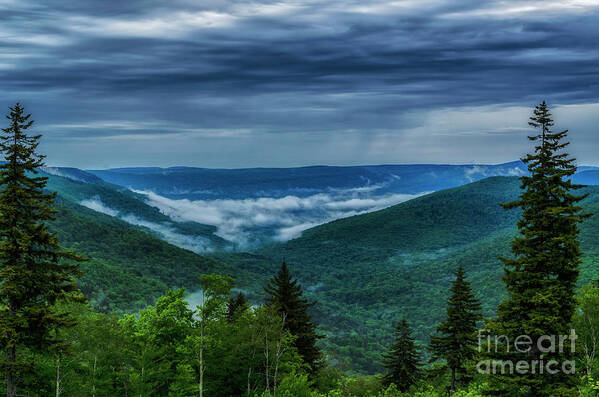 Spring Art Print featuring the photograph Scattered Showers in the Mountains by Thomas R Fletcher