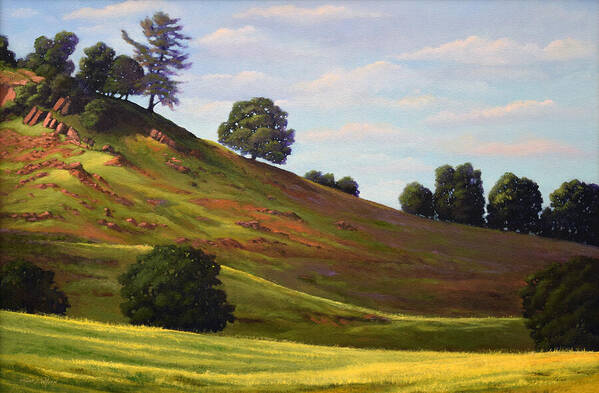 Landscape Art Print featuring the painting Spring Day by Frank Wilson