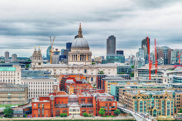 Architecturephotography Art Print featuring the photograph St Paul's Cathedral, London by Eugene Nikiforov