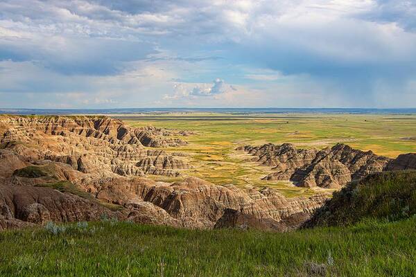 Bad Lands Art Print featuring the photograph The Bad Lands by Robert Blandy Jr