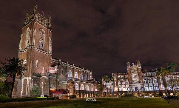 Tim Stanley Art Print featuring the photograph Loyola University New Orleans by Tim Stanley