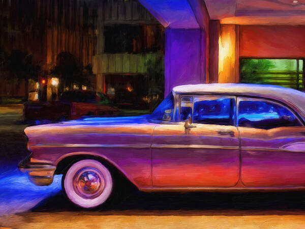 1957 Art Print featuring the painting 57 Bel Air by Michael Pickett