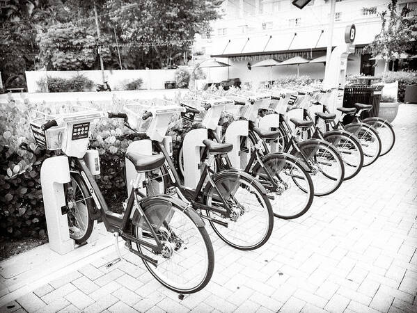 Fort Lauderdale Art Print featuring the photograph Bicycles by Bill Howard