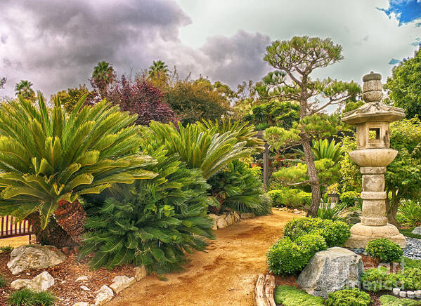 Hdr Art Print featuring the photograph Enchanted Garden 1 by David Doucot