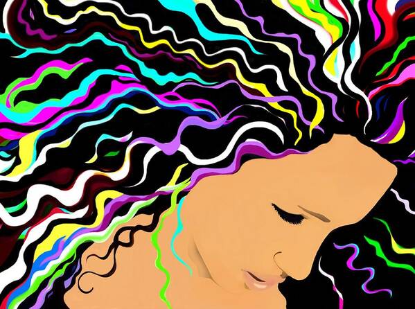 Beautiful Art Print featuring the digital art Jessica by Cindy Edwards