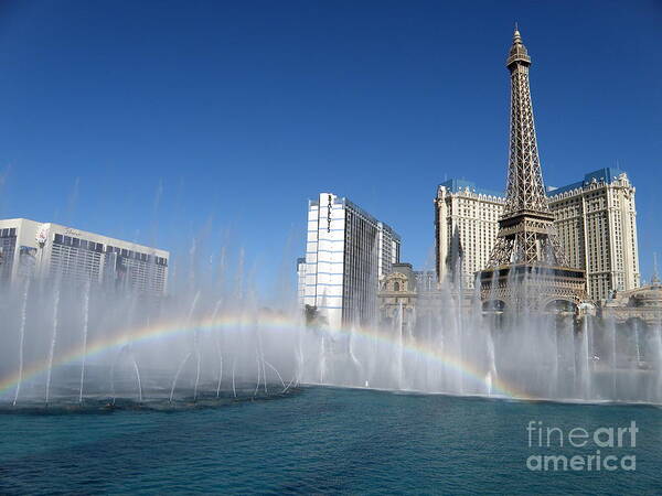 Rainbow Art Print featuring the photograph Las Vegas Rainbow by Tatyana Searcy