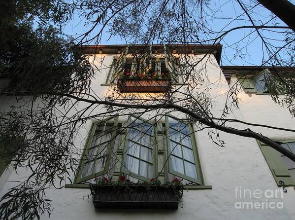 Facade Art Print featuring the photograph L'Auberge Facade by James B Toy