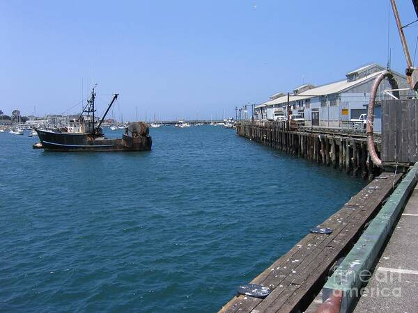 Monterey Art Print featuring the photograph Monterey Municipal Wharf by James B Toy