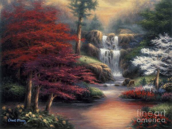 Gift Art Print featuring the painting Sanctuary by Chuck Pinson