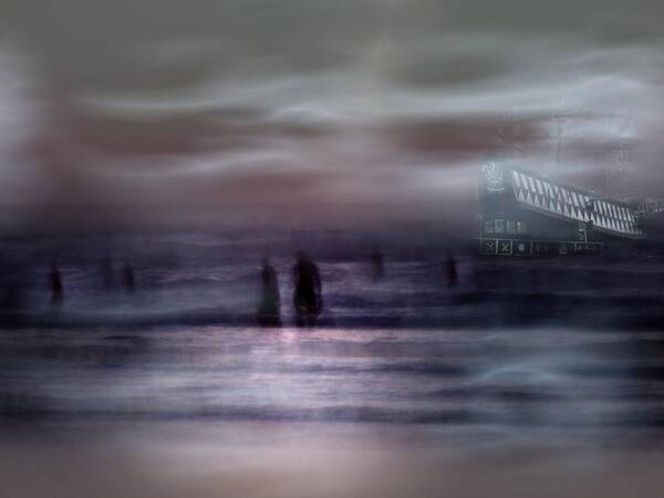 Sea Ghosts Art Print featuring the photograph Sea Ghosts by Vanessa Shakesheff
