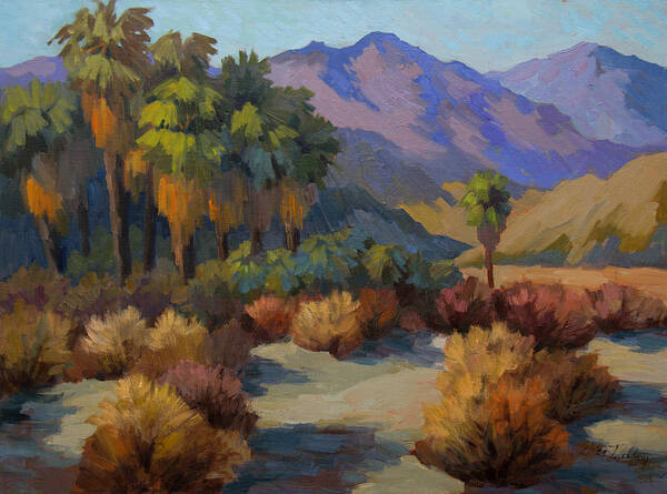 Thousand Palms Art Print featuring the painting Thousand Palms by Diane McClary
