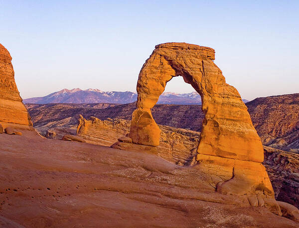 Delicate Art Print featuring the photograph Delicate Arch, Sunset - Arches National Park, Utah by Steve Ellison