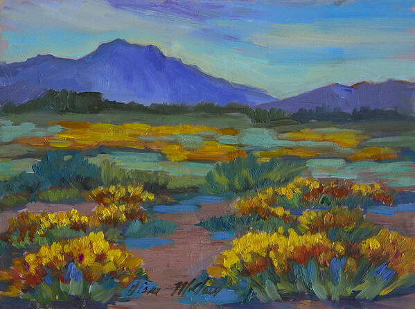 Poppy Art Print featuring the painting Poppies at San Carlos by Diane McClary