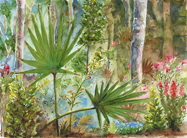 Foliage Art Print featuring the painting The Preserve by Arthur Fix