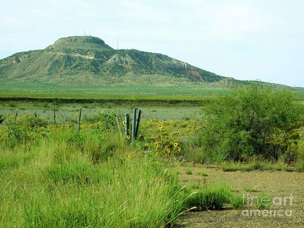 Tucumcari Art Print featuring the photograph Tucumcari Mountain #1 by Eva Sawyer