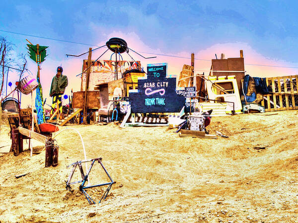 Think Tank Art Print featuring the photograph Slab City Think Tank by Dominic Piperata