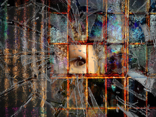 Composite Art Print featuring the digital art Heres Looking at You by Sandra Selle Rodriguez