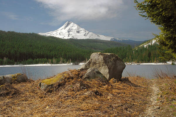 Oregon Art Print featuring the photograph Hood Rock by Arthur Fix