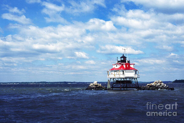 Usa Art Print featuring the photograph Thomas Point Shoal Lighthouse by Thomas R Fletcher