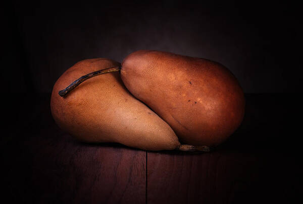 Fruit Art Print featuring the photograph Bosc Pears by Tom Mc Nemar