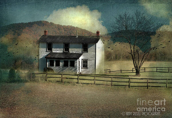 Farmhouse Art Print featuring the photograph Farmhouse by Kathy Russell