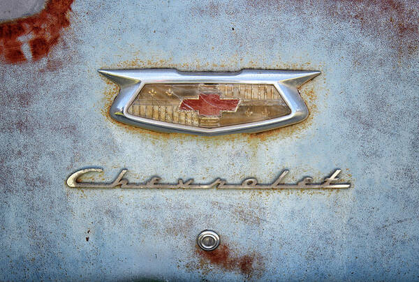 Vintage Art Print featuring the photograph Rusty Chevy by Elin Skov Vaeth