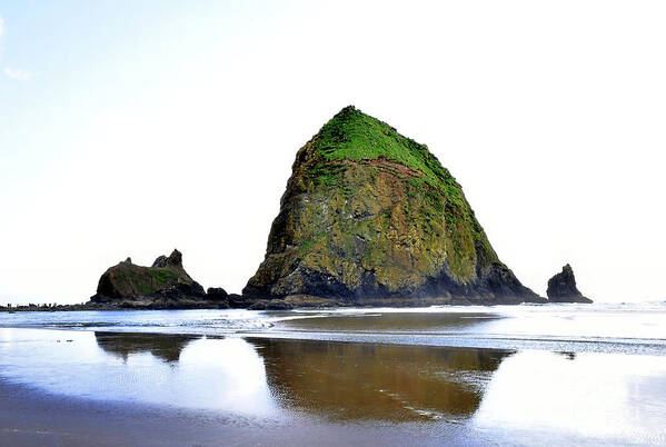 Haystack Rock Art Print featuring the photograph Haystack Rock - Northeast Face by Scott Cameron