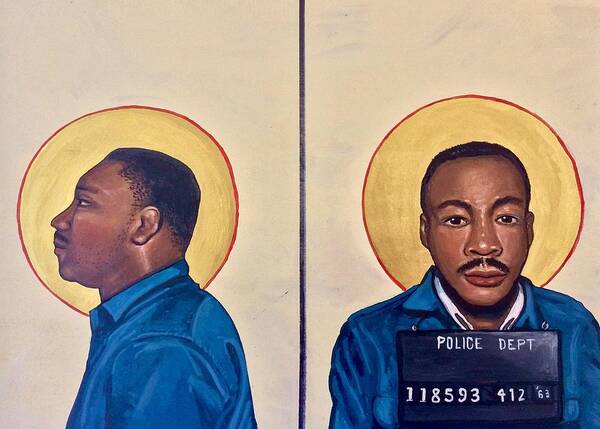 Martin Luther King Jr. Art Print featuring the painting Martin Luther King Jr. by Kelly Latimore